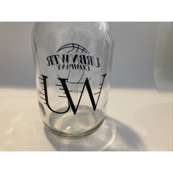 URBN WTR Glass Bottle Clear Half Gallon 64 OZ | 1.89 L | 1892 ML | Water Jar Jug - Picture 4 of 12